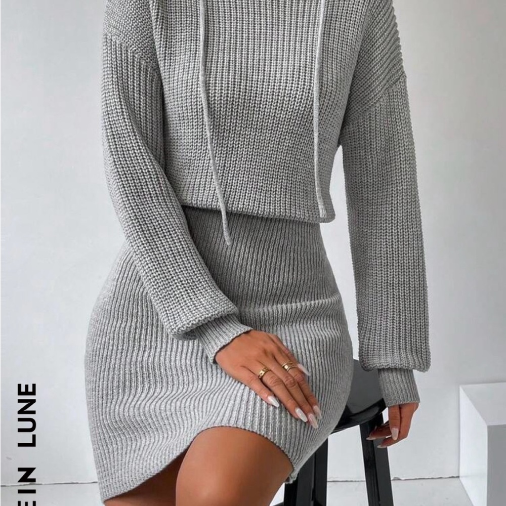 Women's Grey Knit Dress